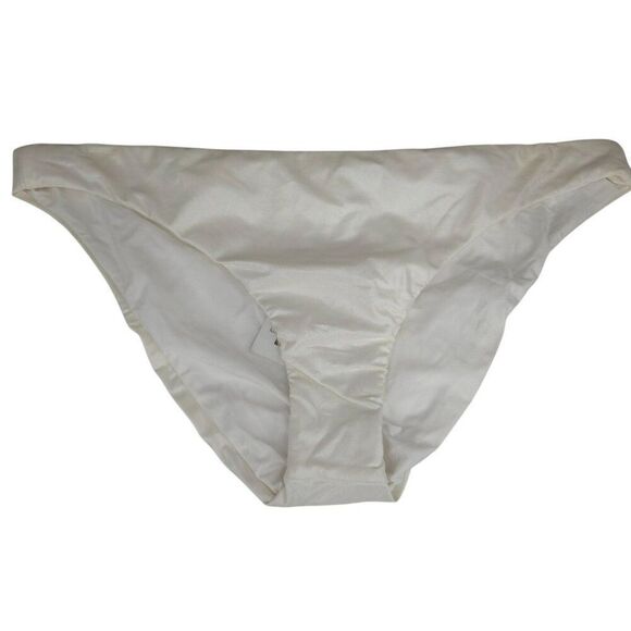Luxe By Lisa Vogel Beach Pant Premier Bikini Bottom L Iridescent White - Picture 1 of 5